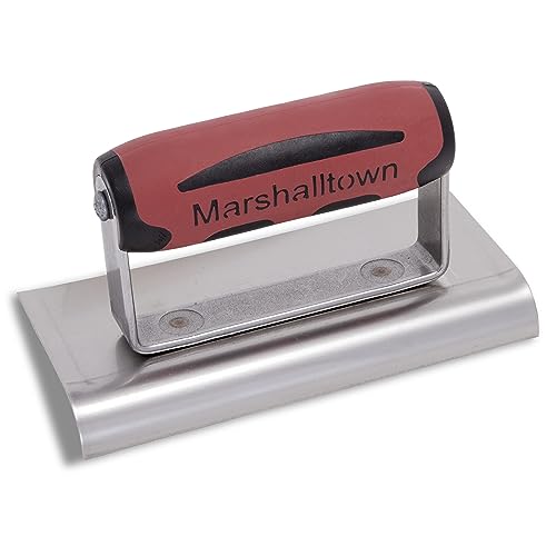 MARSHALLTOWN Curved Concrete Edger, 6 x 3 Stainless Steel Blade, 5/8 Lip x 1/2 Radius, Made In The USA, 121SSD - size: 6 x 3 x 5/8 x 1/2