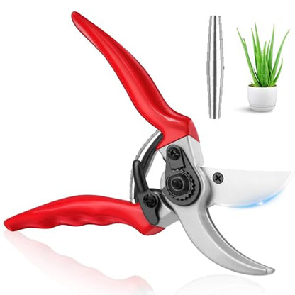 Ainiv Bypass Pruning Shears, 8.5" Professional Garden Shears, Heavy Duty