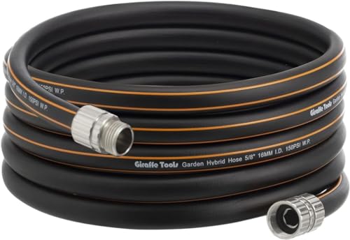 Giraffe Tools Garden Hose 5/8", 25ft Lightweight Hybrid Hose - size: 25ft Male to Female Hose