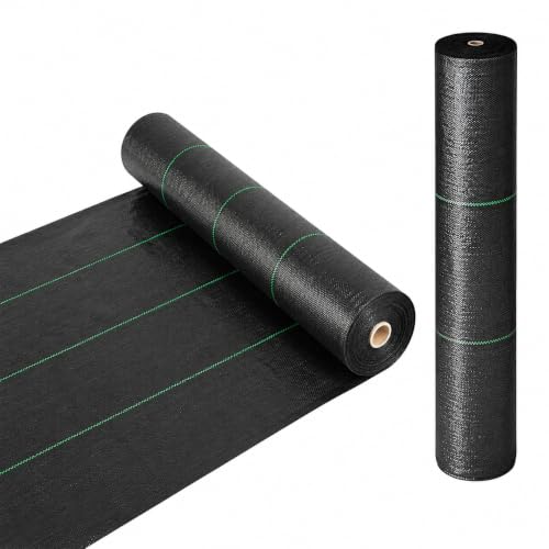 3FTx100FT Weed Barrier Landscape Fabric Heavy Duty 5oz Pro Ground Cover Mat - size: 5oz-100ftx3ft