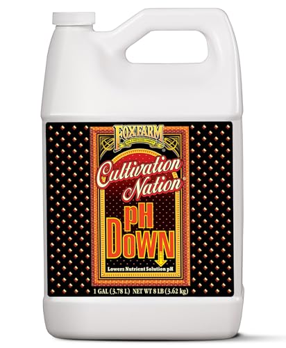 FoxFarm Cultivation Nation pH Down for Plants’ Nutrient Solutions - Formulated with Citric Acid for Adjustment - Ideal for Soil & Hydroponics, Lowers pH Levels of Nutrient Solution - 1 Gallon - size: Gallon