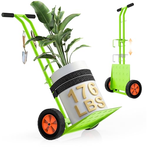 Plant Caddy with Wheels, 176 Lbs Heavy Duty Plant Dolly Cart - color: Green