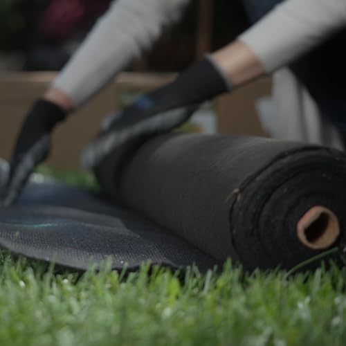 ECOgardener Premium Landscape Fabric, 4ft x 50ft Pro Garden Weed Barrier - Durable & Heavy Duty Weed Block Gardening Mat, Easy Setup - size: 5oz - 4ft x 50ft
