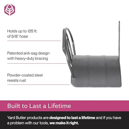 Yard Butler Heavy Duty Wall-Mounted Hose Hanger - Star Design, Silver - color: Silver, size: Star