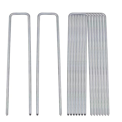 Landscape Staples 8 inch Ground Staples 8 Gauge for Lawn, 16Pack - size: 8 Inch