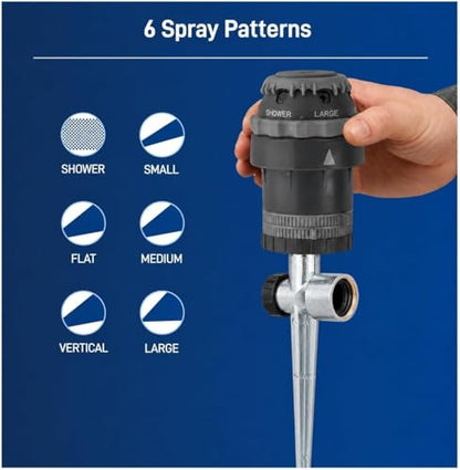 6-Pack Orbit 58573N H2O-Six Gear-Drive Sprinkler on Metal T-Spike (6)