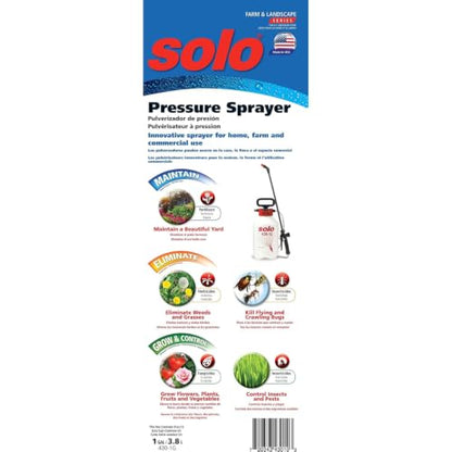 SOLO 430-1G 1-Gallon Handheld Sprayer with Viton® Seals in Key Locations