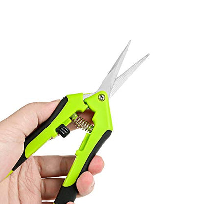 ZOENHOU 8 Pack 6.5 Inch Pruning Gardening Shears, Anti Slip Manual Trimming Pruning Scissors with Stainless Steel Straight Blades, Multifunctional Pruners for Garden Flower Herb