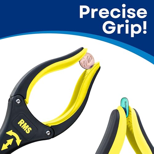 RMS 2-Pack 32 Inch Extra Long Grabber Reacher with Rotating Jaw (Yellow) - color: Yellow
