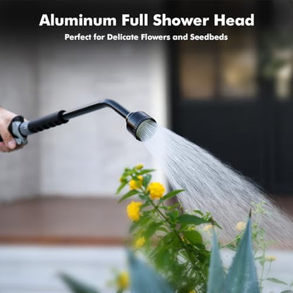 RESTMO 24 Inches Long Watering Wand for Garden Hose, Full Shower Spray Wand - color: Flash Black