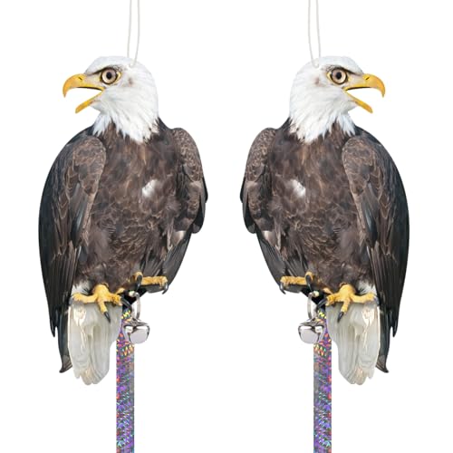 2PCS Flat Plastic Hawk to Scare Pigeon Away from Balcony - color: Black Hawk 2pcs
