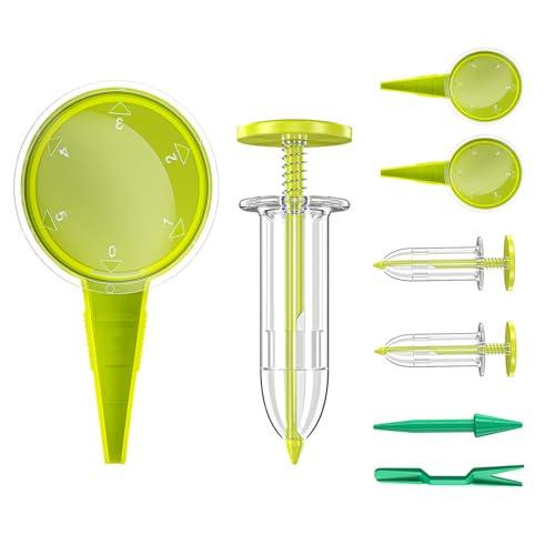 8 Pack Seeder Seed Planter Tool Set, Seed Dispenser, Garden Dibber & Widger