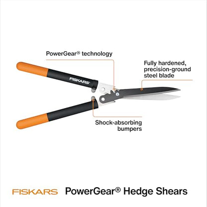 Fiskars 23" PowerGear Garden Hedge Shears, 10" Stainless Steel Blades - style: 23" PowerGear