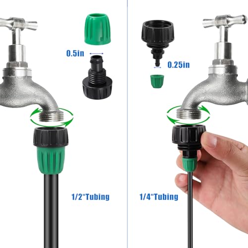 Leak-Proof Drip Irrigation Kit, Quick Connect Irrigation System Kit - size: Complete Drip Irrigation Kit