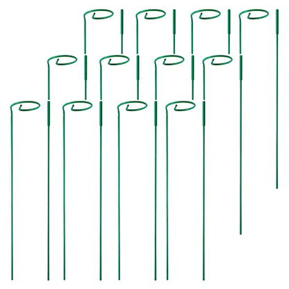 12 Pack Plant Stakes,Plant Support Stakes for Two Sizes(16 or 32 Inches) - size: 12