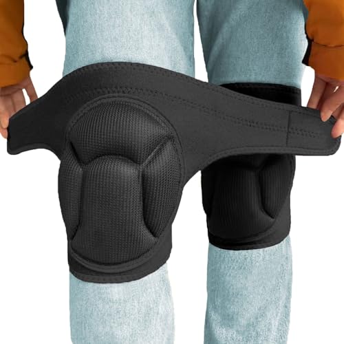 Work Knee Pads for Cleaning, Gardening Adjustable Foam Kneepads, Black XL - color: Black, size: X-Large