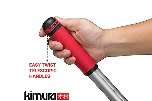 Kimura® Pro Heavy Duty Garden Loppers - 25-37", Premium Anvil Loppers with Compound Action Mechanism, Lightweight Telescopic Handles, Sharp Japanese SK5 Steel Blades, Extendable Garden Cutters - size: 25"-37"