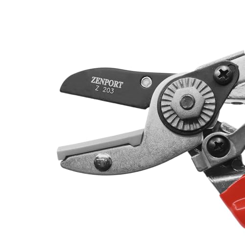 Zenport Z203 Heavy Duty Pruner, Anvil Action, Red Handles, Steel, 8.5-Inch