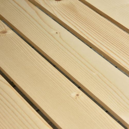 Outsunny Raised Garden Bed Elevated Planter Box 47" x 22" x 33", Natural - color: Natural, size: 47" x 22" x 33"
