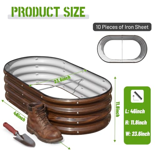 SnugNiture Raised Garden Bed Outdoor 4x2x1ft, 2 Pack - color: Brown