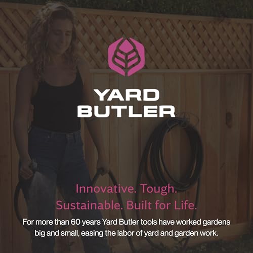 Yard Butler Heavy Duty Wall-Mounted Hose Hanger - Star Design, Green - color: Weathered Green, size: Star