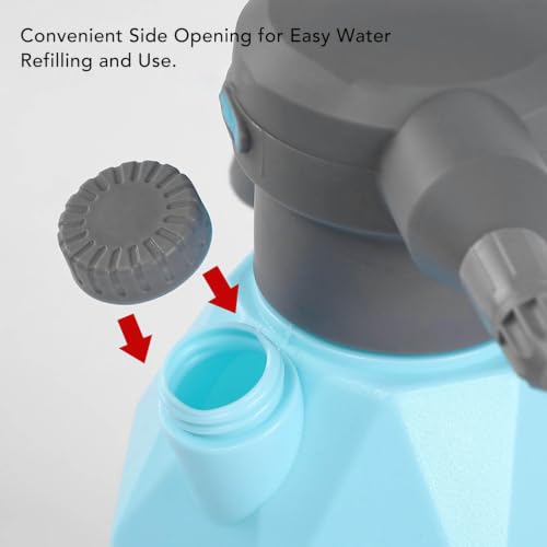 Electric Spray Bottle 3L, Rechargeable Plant Mister with Battery Powered (with Swivel Nozzle) - color: Blue, size: with Swivel Nozzle