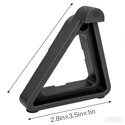 Plant Pot Stands, 12-Pack Black Flower Pot Lifters Keep Plants Elevated & Stable - Invisible Frame for Indoor/Outdoor Planters, Small to Large Sizes