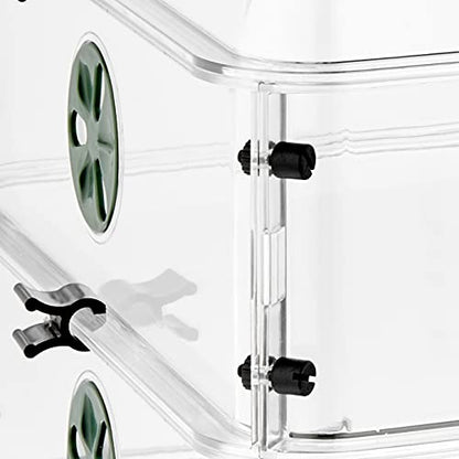 EarlyGrow 24" x 15" x 12.75" Domed Propagator with 2 Height Extenders and Locking Clip Set, Green - size: 2 Side Extenders and Locking Clip Set