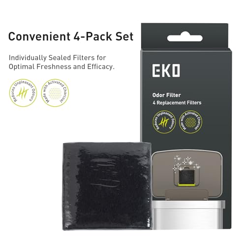 EKO Trash Can Deodorizer Filter, 4-Pack
