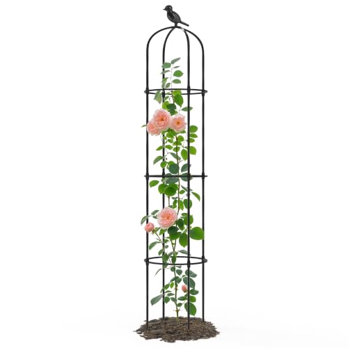 Garden Obelisk Trellis for Climbing Plants Outdoor 69" H (1 Pack) - size: 1 pack