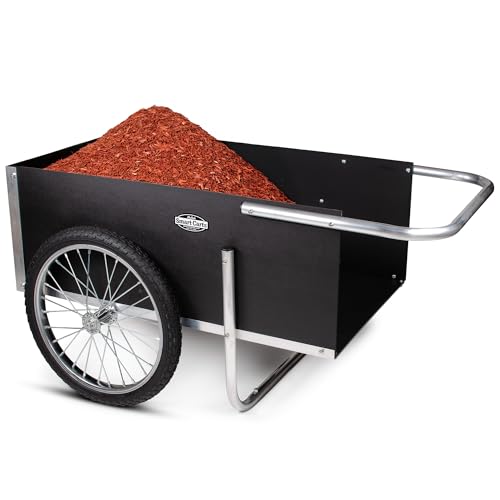Ultimate Gardener Cart with 7 CF Capacity, Large 20-Inch Wheels for Effortless Maneuverability, and Aluminum Frame that is Strong, Lightweight, and Rustproof