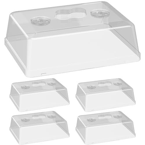 5 Pack 5" High Humidity Domes for SOLIGT 14*10.8*2.3" Seed Starting Trays - size: 5 domes for 1014 trays