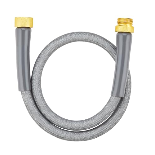 SKYWARD 3ft short garden hose,Nylon Braid,F/M Connector, No Kink, Flexible - size: 3ft