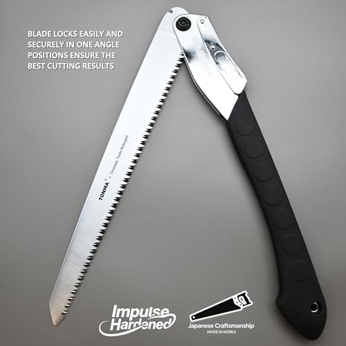 TONMA 14" Professional Folding Hand Saw Made in Korea, 360mm Large Teeth - size: 14 inches (360mm)