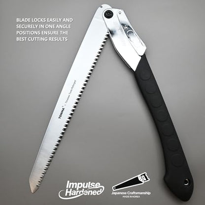 TONMA 14" Professional Folding Hand Saw Made in Korea, 360mm Large Teeth - size: 14 inches (360mm)