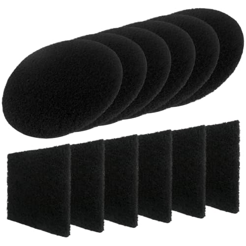 Compost Bin Filters - 12 Pack Refill Set, Square Shape Filters Side Length 4.75 Inches, Round Shape Filters Diameter 6.75 Inches
