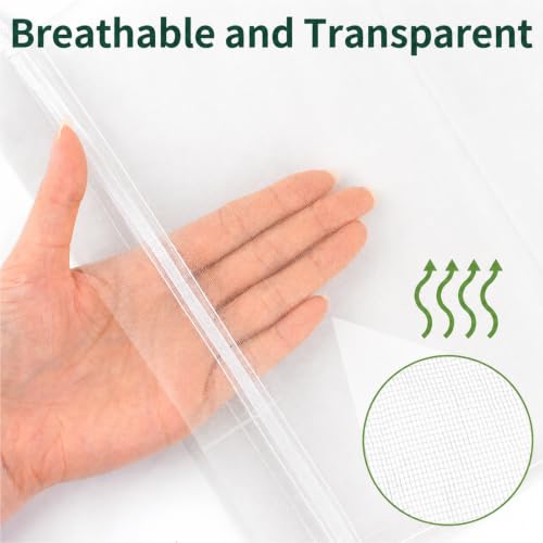 50 Pcs Fruit Protection Bags, 10×14 in Mesh Cover Nets for Tree, White - color: White, size: 10×14 in