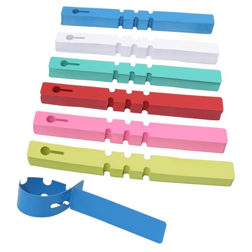 Murtenze 360Pcs Plastic Plant Labels, Wrap Around Tree Tags Waterproof Markers, Adjustable Nursery Labels for Plants, Garden, Outdoor (6 Colors) - color: 6 Colors (360pcs)