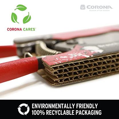Corona BP 7100D Forged Steel DualCUT Bypass Hand Pruner - 1 inch Cut Capacity Stem and Branch Garden Shears, Red (Pack of 6) - size: 1 in (Pack of 6)