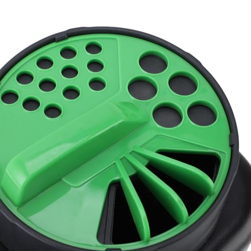 Hand Shaker Spreader, 2L ABS Portable Lawn Seeder Fertilizer Spreader Garden Tool with Multiple Adjustable Opening Sizes for Turf Fertilizer Grass Seed Salt and Sand Lightweight Handheld Dispenser