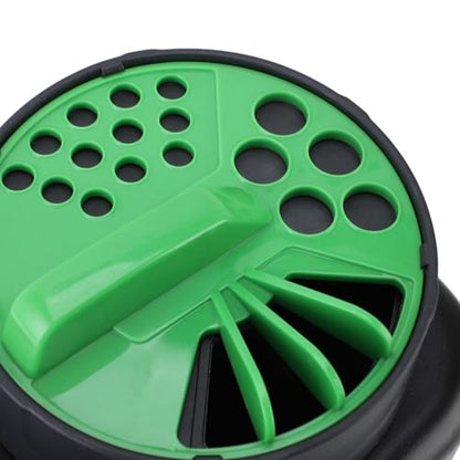 Hand Shaker Spreader, 2L ABS Portable Lawn Seeder Fertilizer Spreader Garden Tool with Multiple Adjustable Opening Sizes for Turf Fertilizer Grass Seed Salt and Sand Lightweight Handheld Dispenser