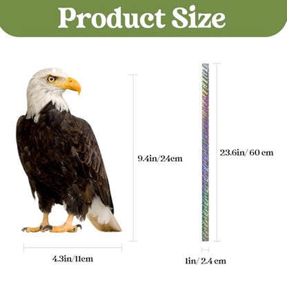 Flat Fake Owls to Keep Pigeon Away from Balcony, 4PCS - color: Black Hawk 4PCS