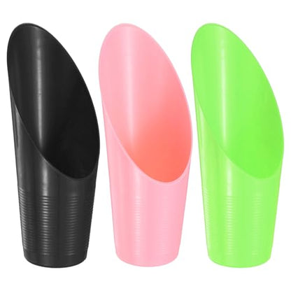M METERXITY 3-Pack Bonsai Soil Scoops, Plastic Garden Soil Scoops Bucket Shovel Potting Scoopers for Transplanting/Flower/Plant Succulent, Colorful Small Gardening Tools [Green, Pink, Black] - color: Green, Pink, Black
