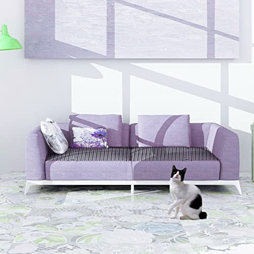 SENENQU 13FT x 12 In Cat Scat Mat with Spikes and 8 Garden Staples, Scat Mats for Cat Indoor, Cats Scats Mats Anti-Cats Deterrent Mat Prickle Strips Home Spike Deterrent for Outdoor Garden Window Sofa