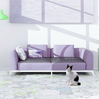 SENENQU 13FT x 12 In Cat Scat Mat with Spikes and 8 Garden Staples, Scat Mats for Cat Indoor, Cats Scats Mats Anti-Cats Deterrent Mat Prickle Strips Home Spike Deterrent for Outdoor Garden Window Sofa