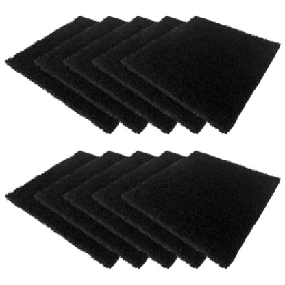 10 Pack Square Compost Bin Filters Spare Activated Carbon Filter Sheets to Improve Indoor Air Quality by Regulating Composting Emissions to Have a Clean House (5 Inches)