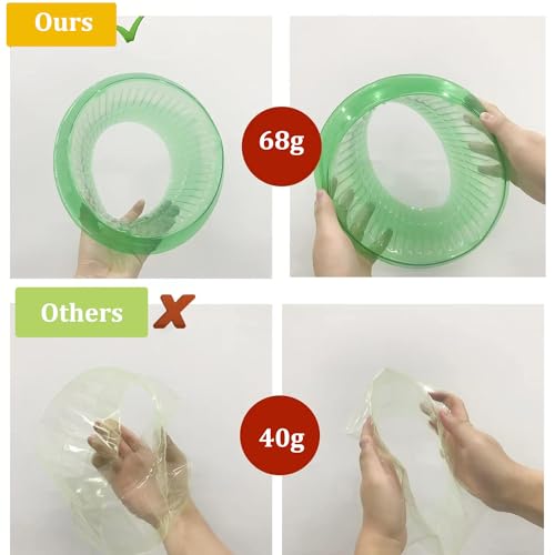 Fshow Garden Cloches，5 Pack Plastic Slug & Snail Plant Protection Collars, Snail Defense Without Chemistry, Planting Rings Protects Plants to Get Better. - color: green 5pcs
