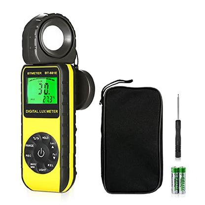 BTMETER Digital Illuminance Light Meter, Handheld Luxmeter 881E Photometer - color: BT-881E (0.01~300,000 Lux/FC)