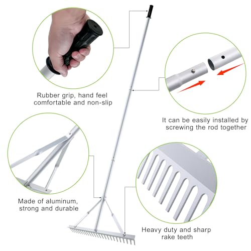 24 Inch Aluminum Landscape Rake - style: 24 Inch Landscape Rake