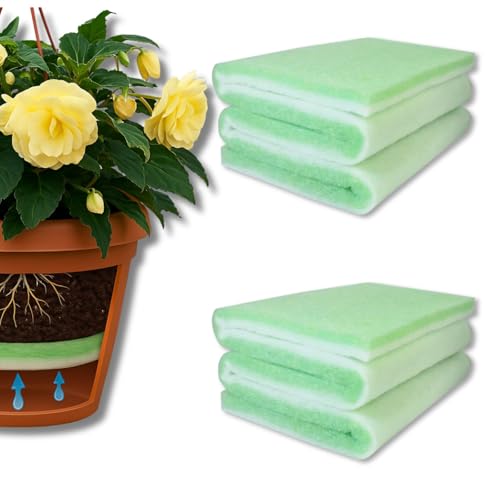 2Pcs (47.2" x 11.8") Extra-Thick Planter Insert – Lightweight Plant Pot Filler, Cut-to-Fit Root Protection Pad, Helps Reduce Overwatering & Retains Moisture for Indoor & Outdoor Planters - color: 2pcs